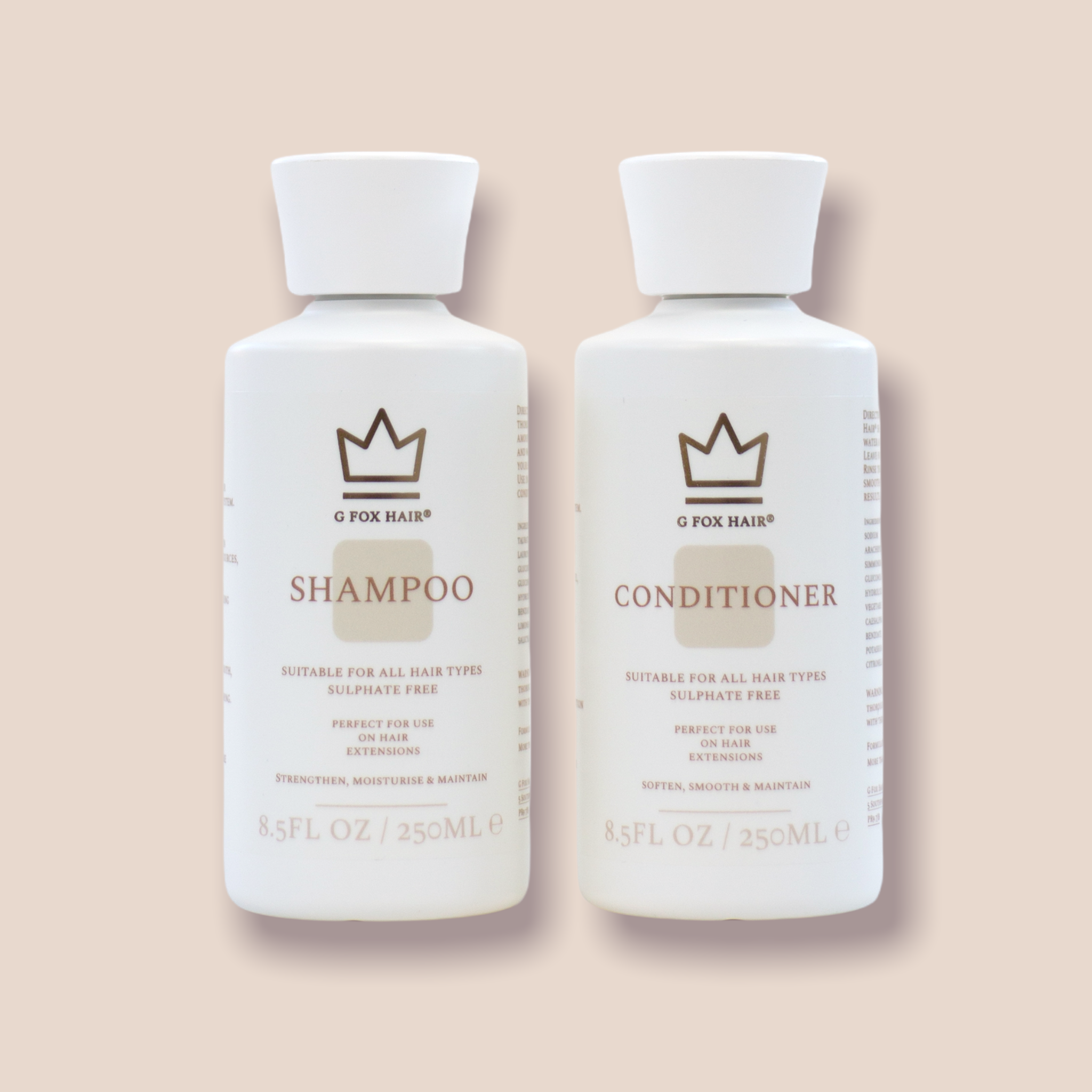 Hair Extension Shampoo And Conditioner - G Fox Hair - Sulphate